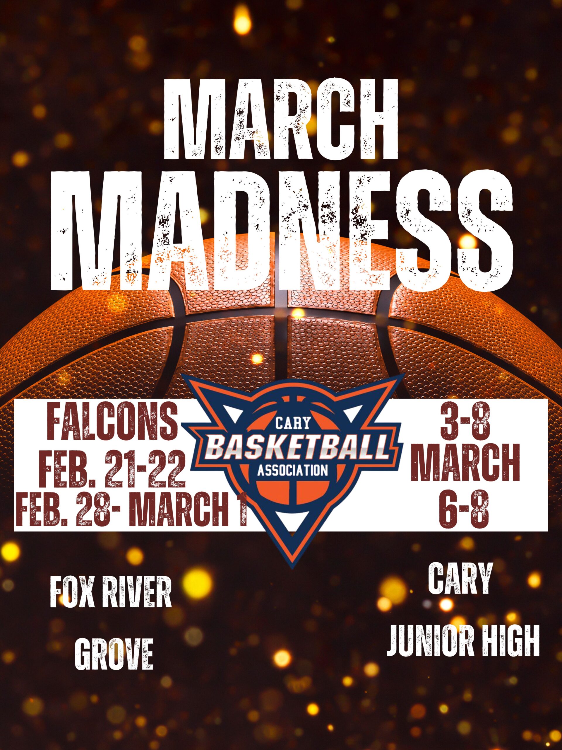 White and Orange Minimalist March Madness Poster (1)